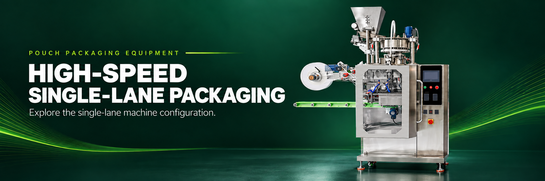 High-speed single-lane packaging machine