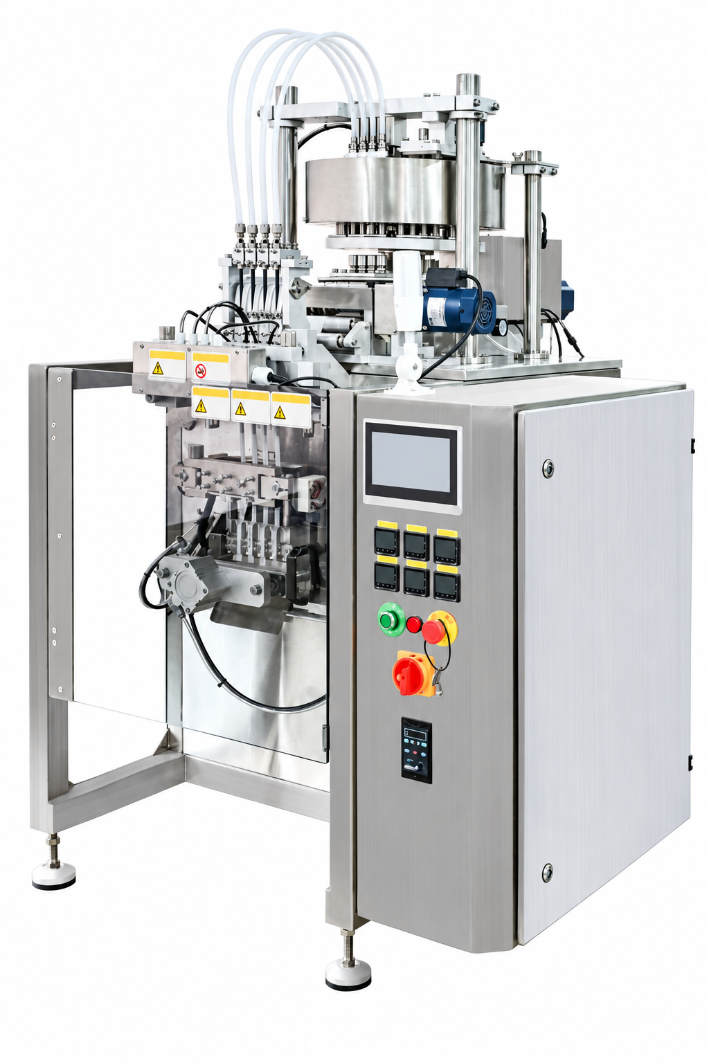 Four-lane nicotine pouch packaging equipment
