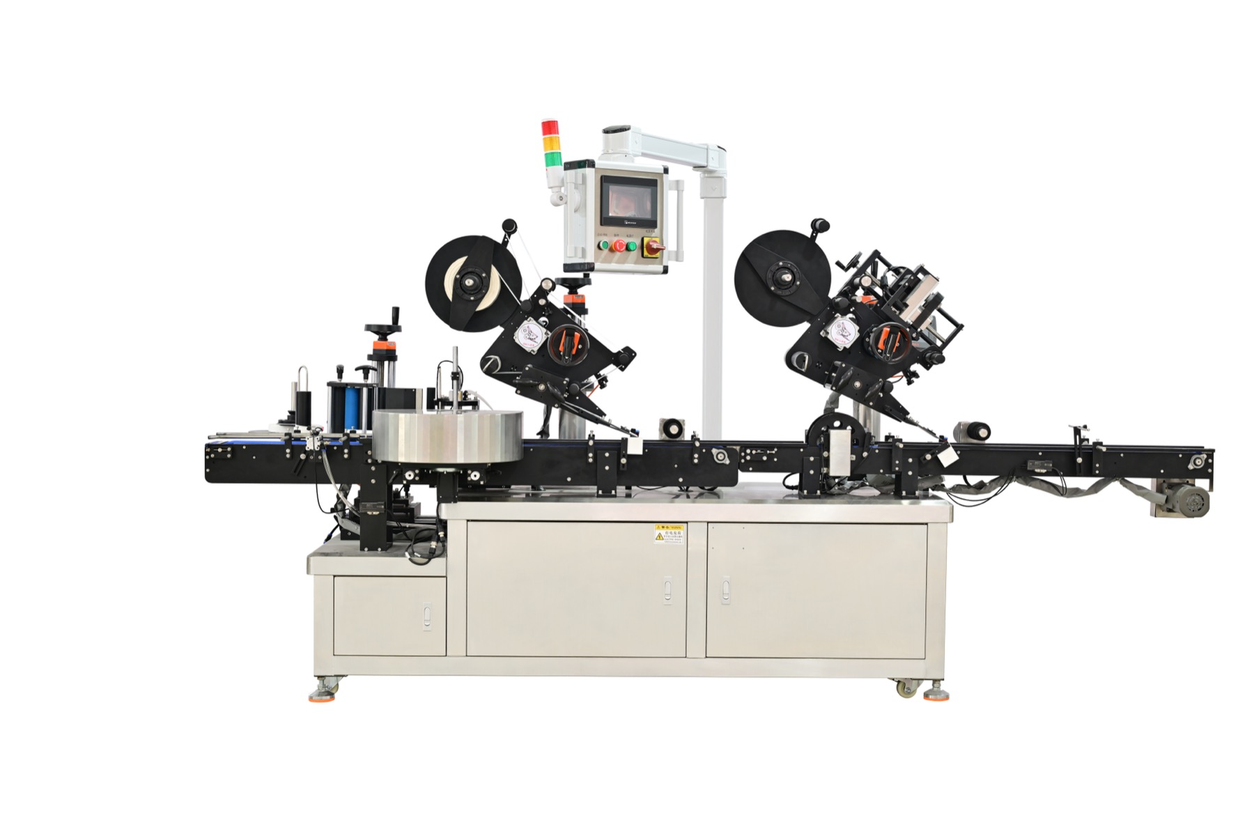 Automatic can labelling equipment
